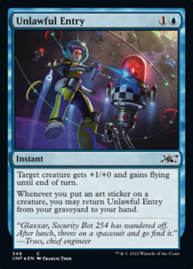 Unlawful Entry (Galaxy Foil) [Unfinity] | Gate City Games LLC