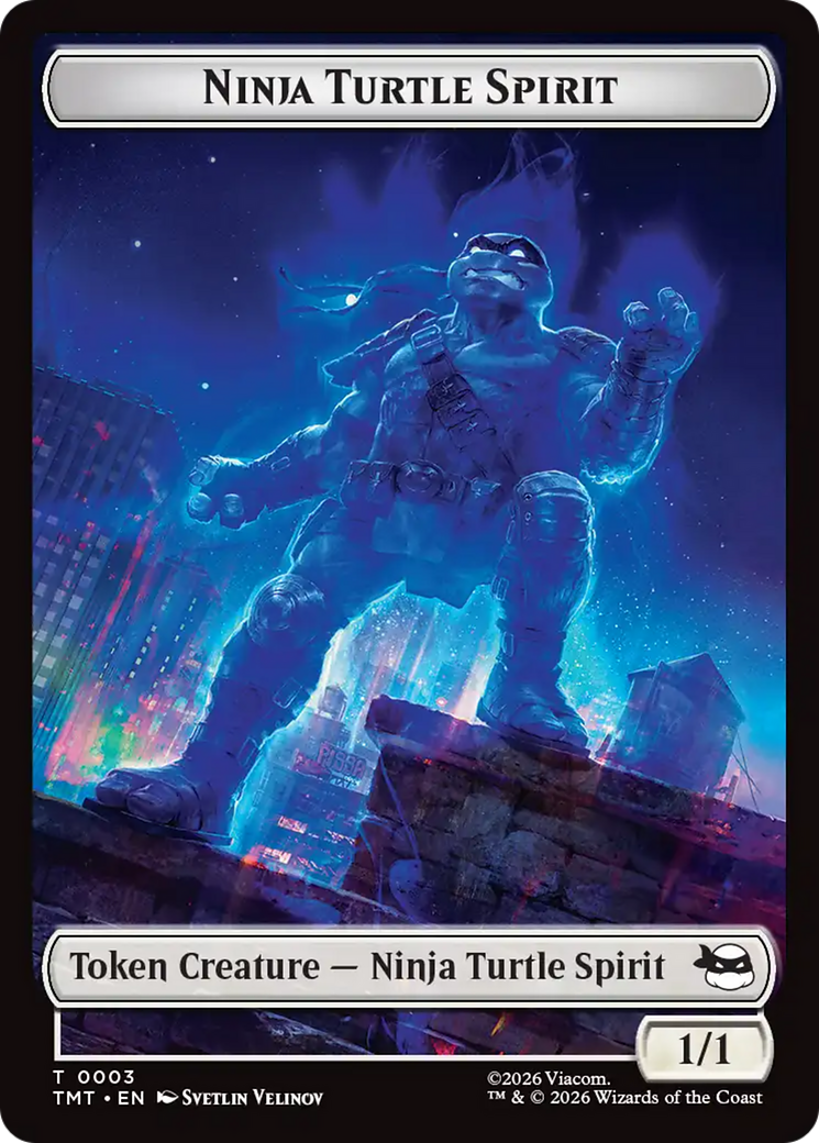Ninja Turtle Spirit // Food Double-Sided Token [Teenage Mutant Ninja Turtles Tokens] | Gate City Games LLC