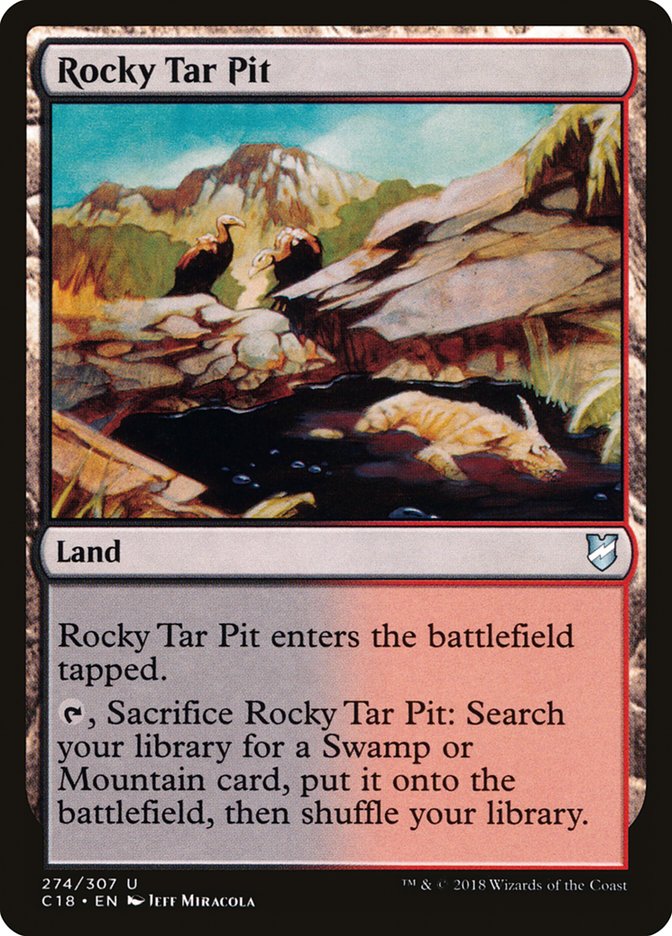 Rocky Tar Pit [Commander 2018] | Gate City Games LLC