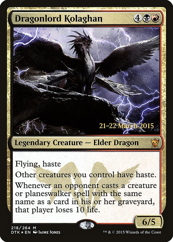 Dragonlord Kolaghan [Dragons of Tarkir Prerelease Promos] | Gate City Games LLC