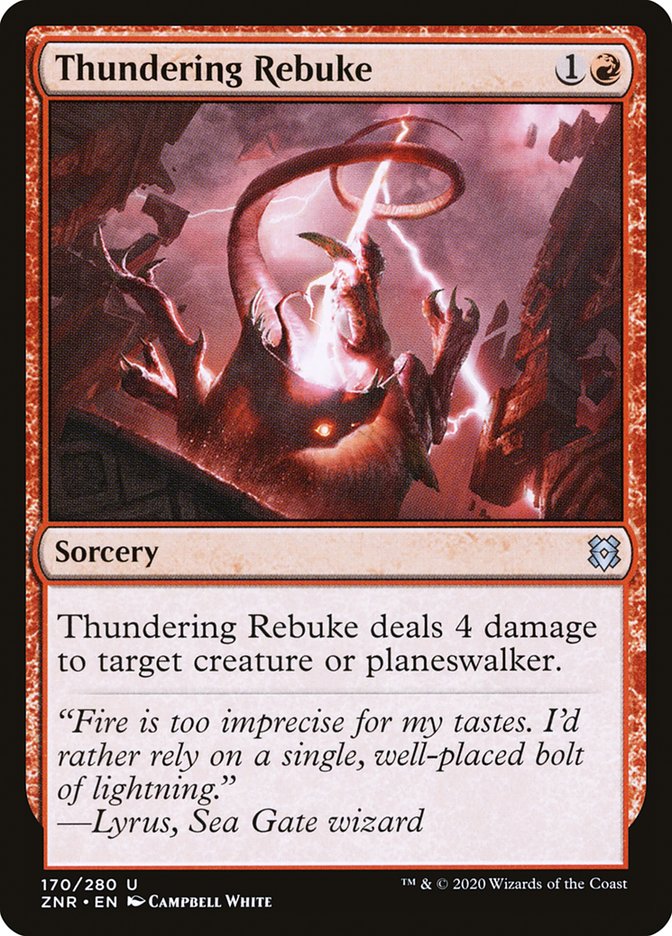Thundering Rebuke [Zendikar Rising] | Gate City Games LLC