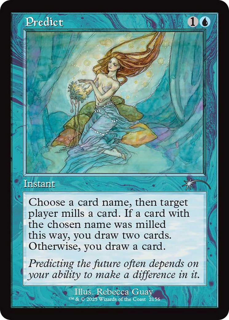 Predict (Retro Frame) [Secret Lair Drop Series] | Gate City Games LLC