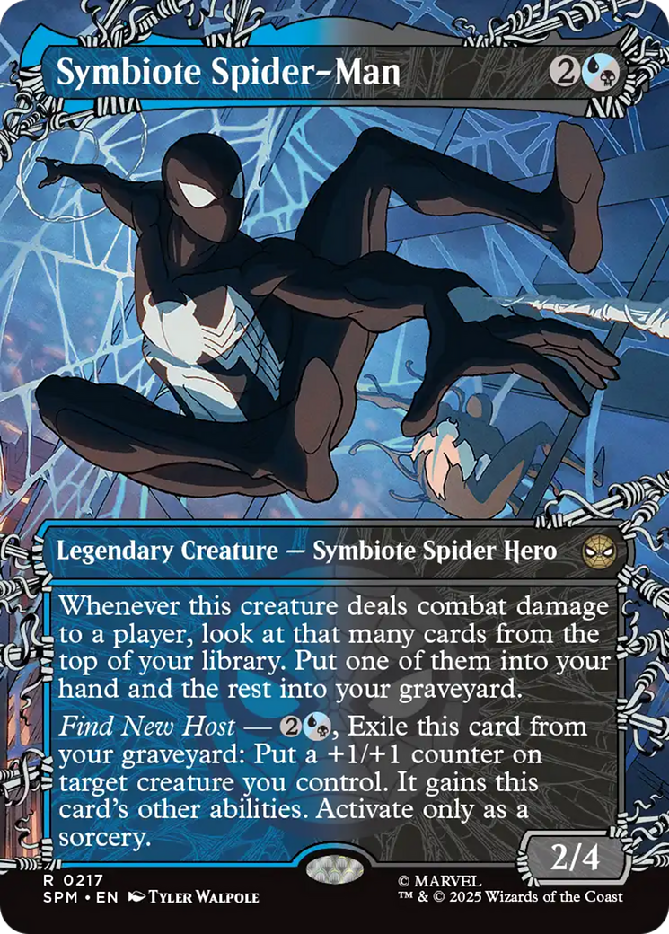 Symbiote Spider-Man (Borderless) [Marvel's Spider-Man] | Gate City Games LLC