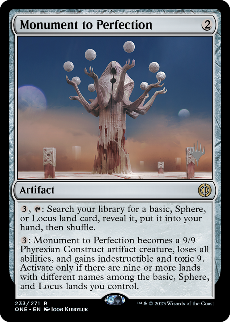 Monument to Perfection (Promo Pack) [Phyrexia: All Will Be One Promos] | Gate City Games LLC