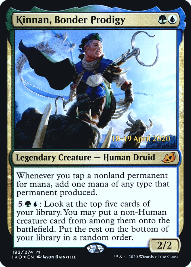 Kinnan, Bonder Prodigy [Ikoria: Lair of Behemoths Prerelease Promos] | Gate City Games LLC