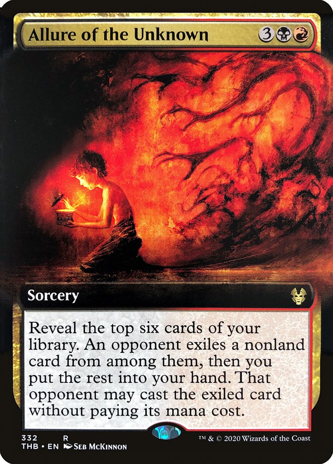 Allure of the Unknown (Extended Art) [Theros Beyond Death] | Gate City Games LLC