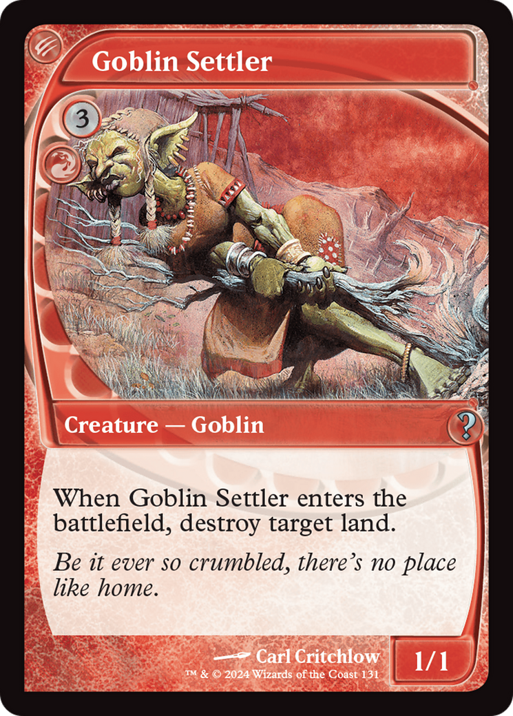 Goblin Settler (Future Sight) [Mystery Booster 2] | Gate City Games LLC