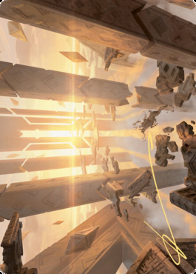 Skyclave Basilica Art Card (Gold-Stamped Signature) [Zendikar Rising Art Series] | Gate City Games LLC