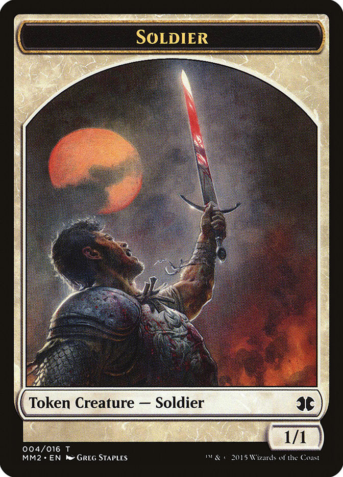 Soldier Token [Modern Masters 2015 Tokens] | Gate City Games LLC