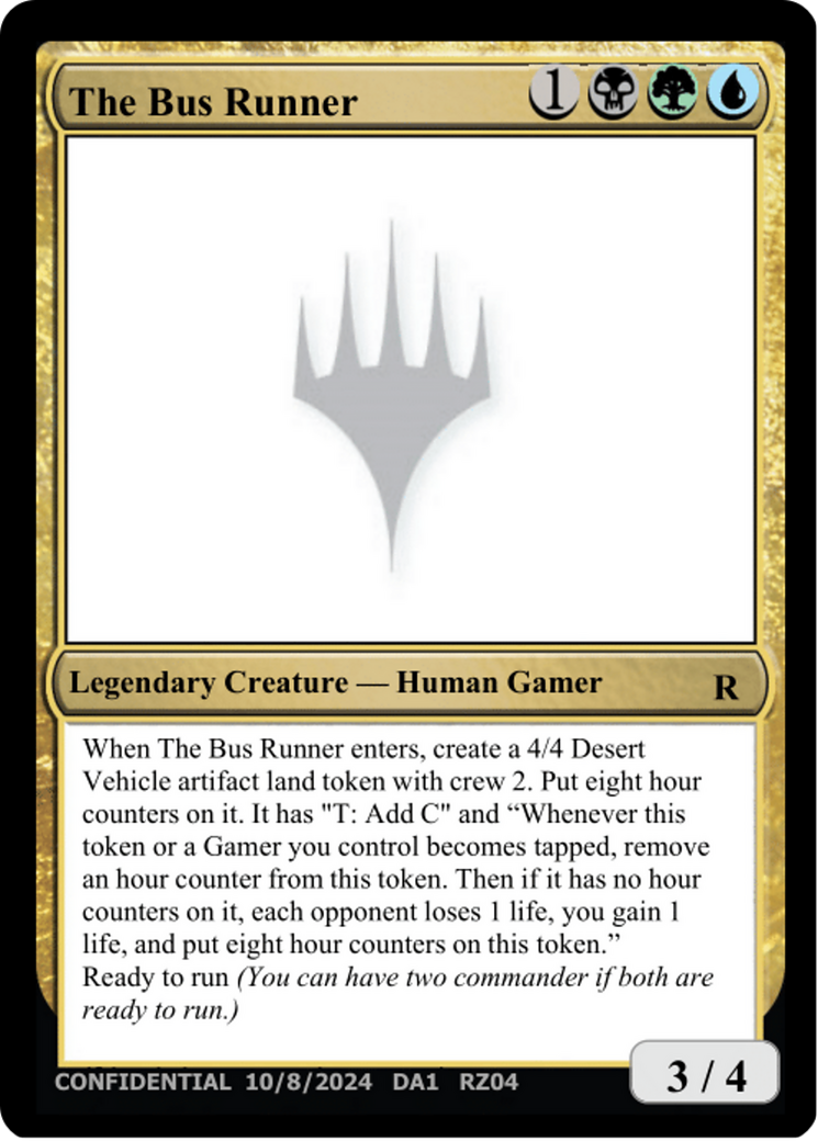 The Bus Runner [Unknown Event] | Gate City Games LLC