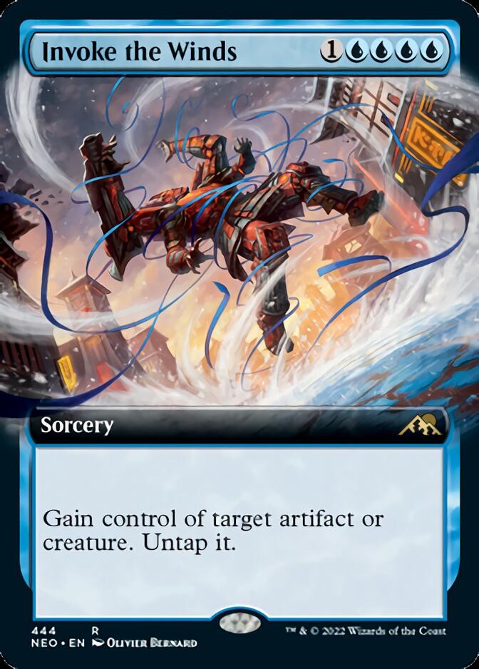 Invoke the Winds (Extended Art) [Kamigawa: Neon Dynasty] | Gate City Games LLC