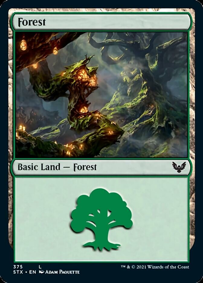 Forest (375) [Strixhaven: School of Mages] | Gate City Games LLC
