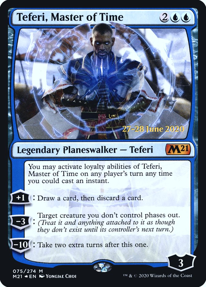 Teferi, Master of Time (75) [Core Set 2021 Prerelease Promos] | Gate City Games LLC