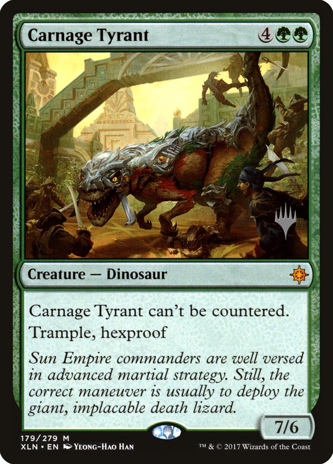 Carnage Tyrant (Promo Pack) [Ixalan Promos] | Gate City Games LLC