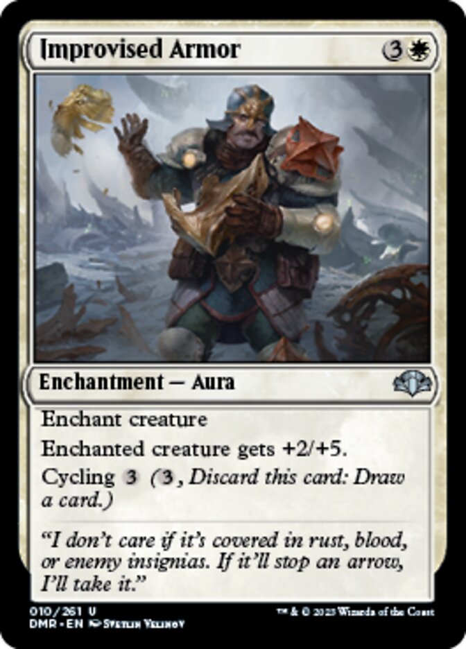 Improvised Armor [Dominaria Remastered] | Gate City Games LLC