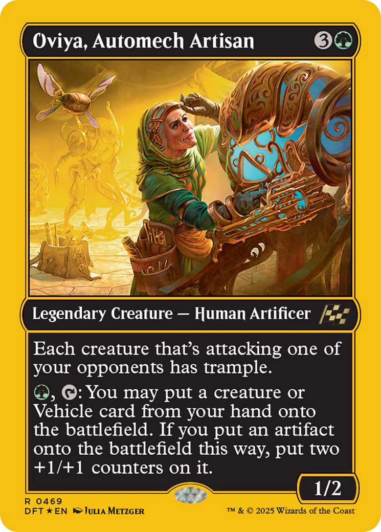 Oviya, Automech Artisan (First-Place Foil) [Aetherdrift] | Gate City Games LLC