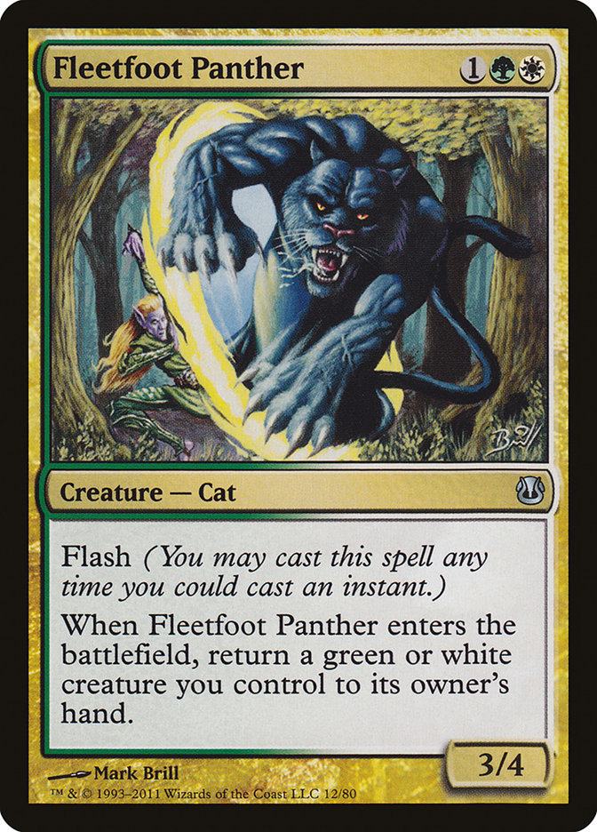 Fleetfoot Panther [Duel Decks: Ajani vs. Nicol Bolas] | Gate City Games LLC