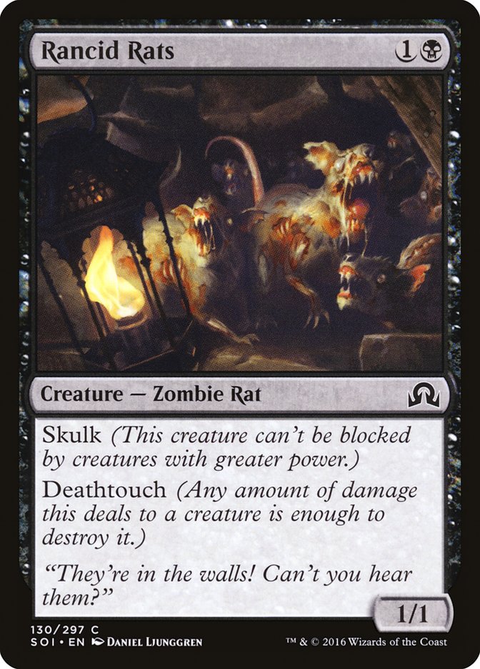Rancid Rats [Shadows over Innistrad] | Gate City Games LLC