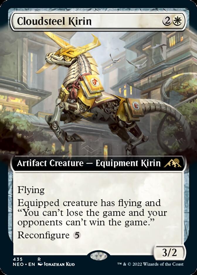 Cloudsteel Kirin (Extended Art) [Kamigawa: Neon Dynasty] | Gate City Games LLC