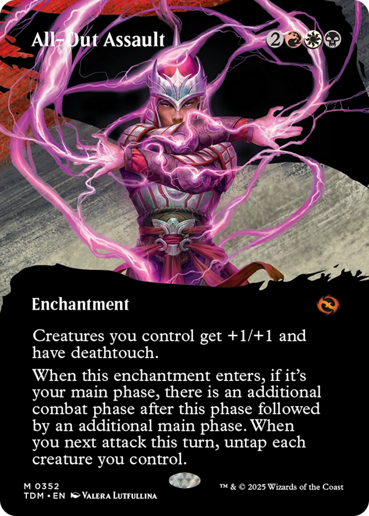All-Out Assault (Borderless) [Tarkir: Dragonstorm] | Gate City Games LLC