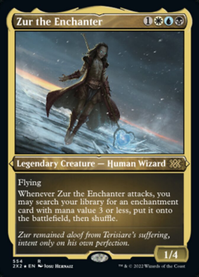 Zur the Enchanter (Foil Etched) [Double Masters 2022] | Gate City Games LLC