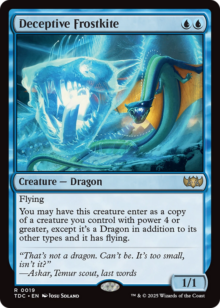 Deceptive Frostkite [Tarkir: Dragonstorm Commander] | Gate City Games LLC