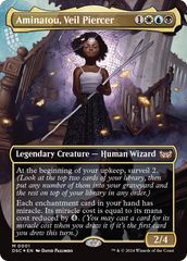 Aminatou, Veil Piercer (Borderless) [Duskmourn: House of Horror Commander] | Gate City Games LLC