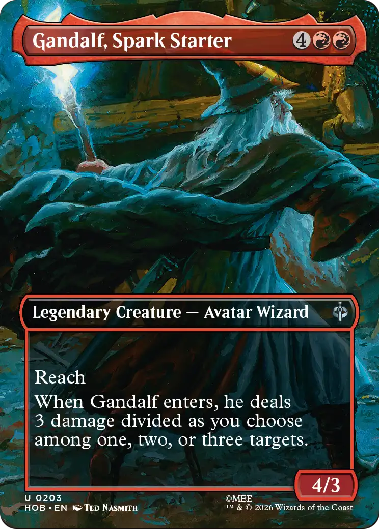 Gandalf, Spark Starter (Borderless) [The Hobbit] | Gate City Games LLC