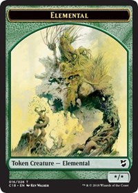 Elemental // Thopter (026) Double-Sided Token [Commander 2018 Tokens] | Gate City Games LLC