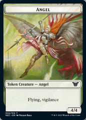 Angel // Elephant Double-Sided Token [Kamigawa: Neon Dynasty Commander Tokens] | Gate City Games LLC