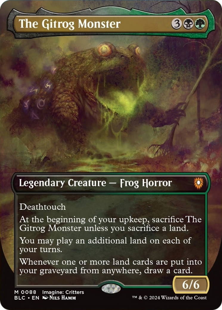 The Gitrog Monster (Borderless) [Bloomburrow Commander] | Gate City Games LLC