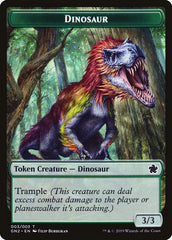 Soldier // Dinosaur Double-Sided Token [Game Night 2019 Tokens] | Gate City Games LLC