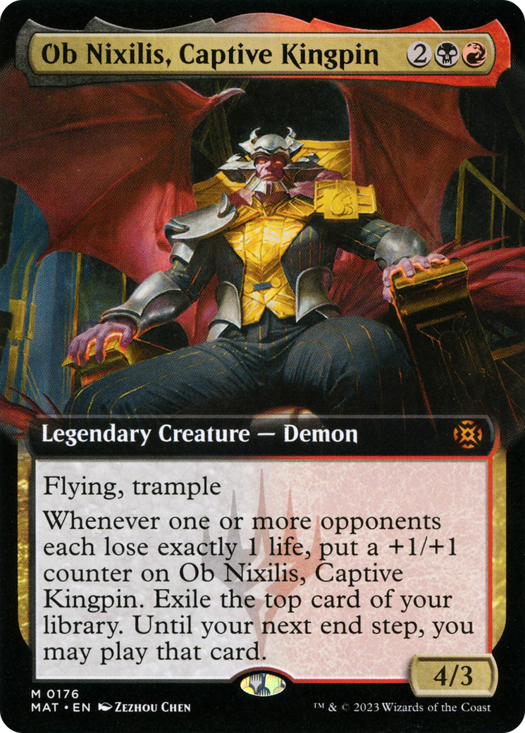 Ob Nixilis, Captive Kingpin (Extended Art) [March of the Machine: The Aftermath] | Gate City Games LLC