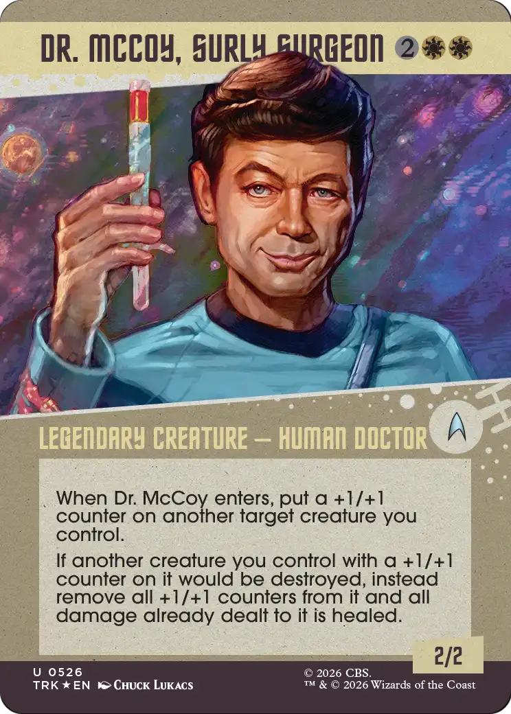 Dr. McCoy, Surly Surgeon (Showcase) (Surge Foil) [Star Trek] | Gate City Games LLC