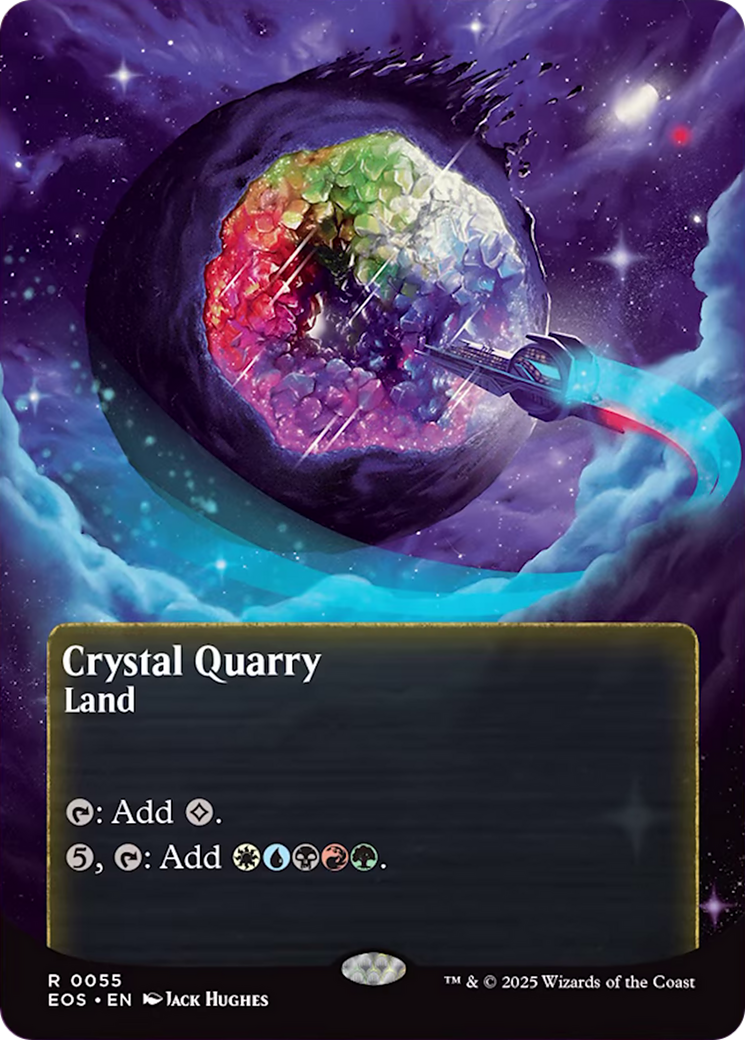 Crystal Quarry (0055) (Borderless) [Edge of Eternities: Stellar Sights] | Gate City Games LLC