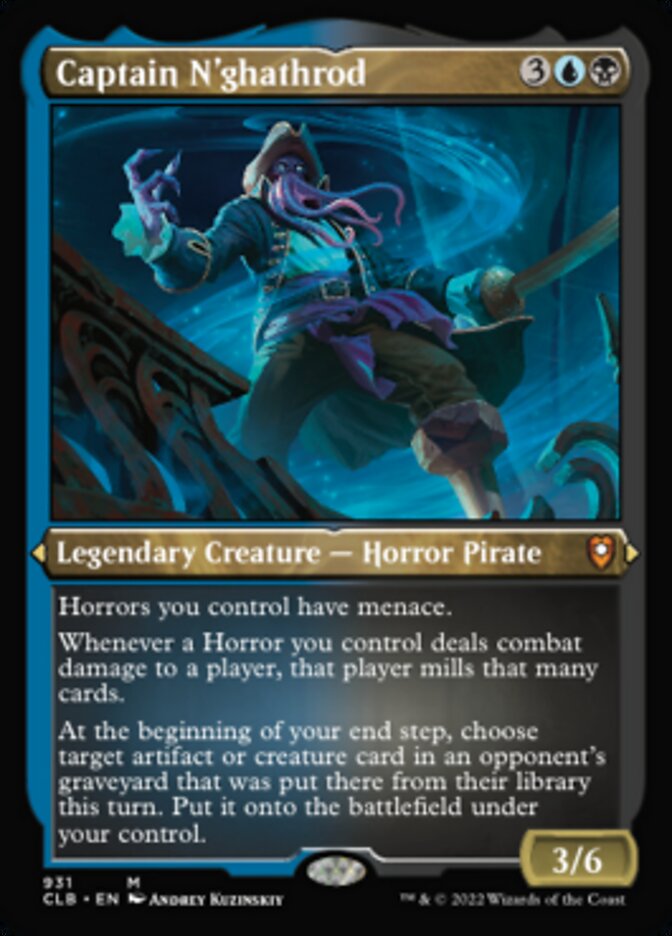 Captain N'ghathrod (Display Commander) (Foil Etched) [Commander Legends: Battle for Baldur's Gate] | Gate City Games LLC