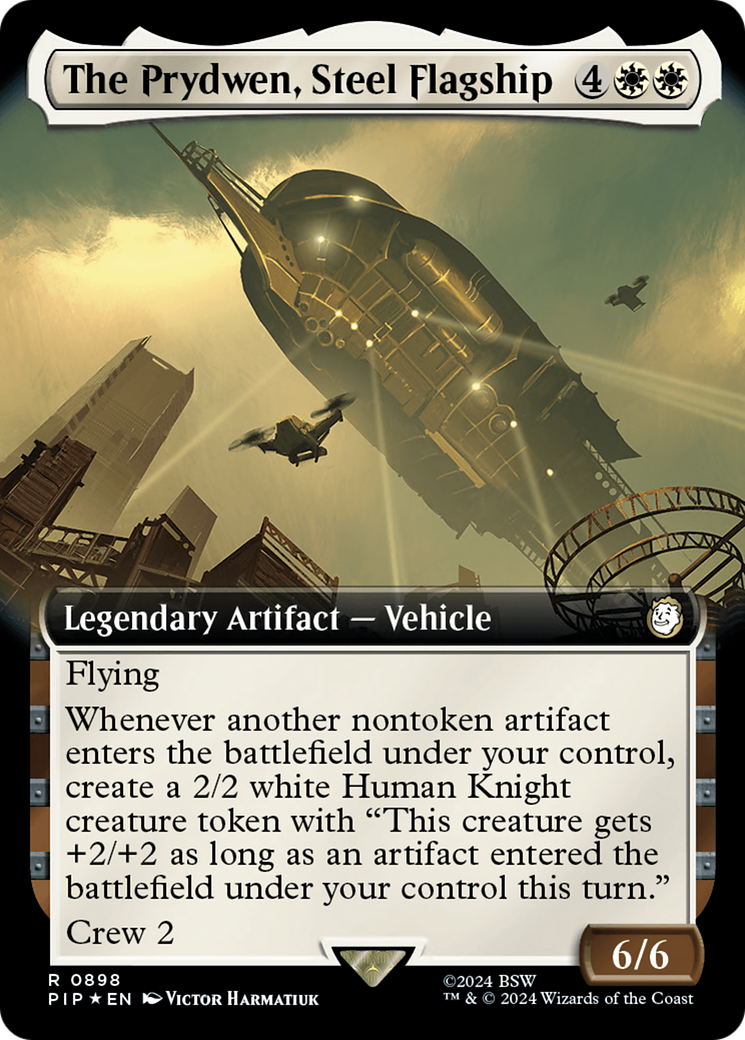 The Prydwen, Steel Flagship (Extended Art) (Surge Foil) [Fallout] | Gate City Games LLC