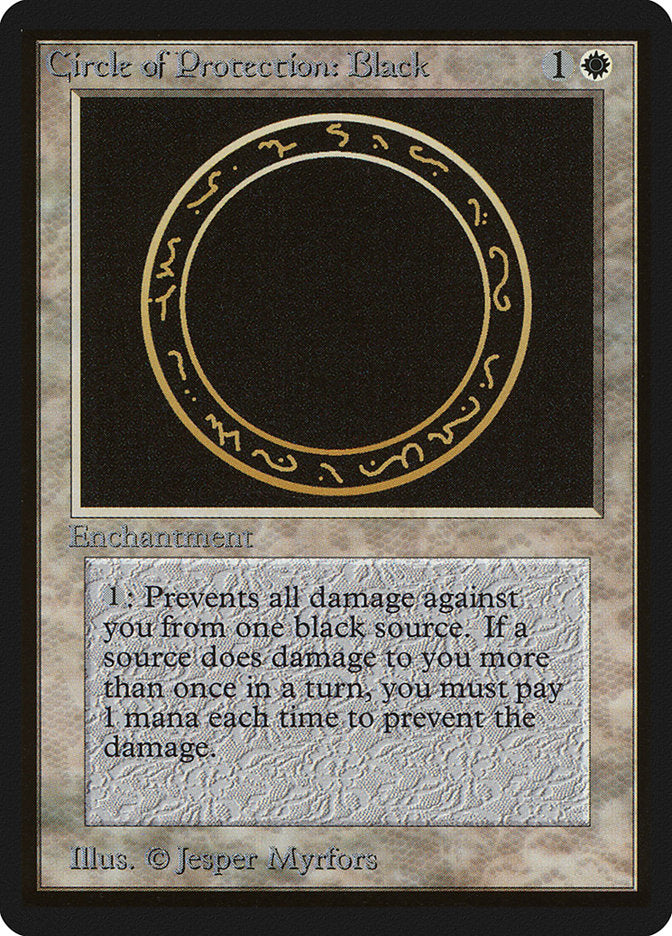 Circle of Protection: Black [Beta Edition] | Gate City Games LLC