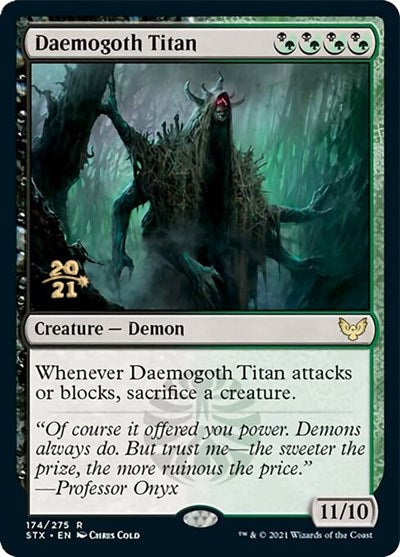 Daemogoth Titan [Strixhaven: School of Mages Prerelease Promos] | Gate City Games LLC