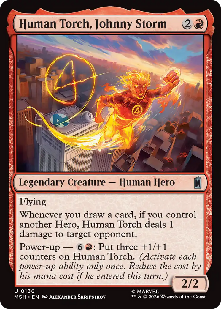 Human Torch, Johnny Storm [Marvel Super Heroes] | Gate City Games LLC