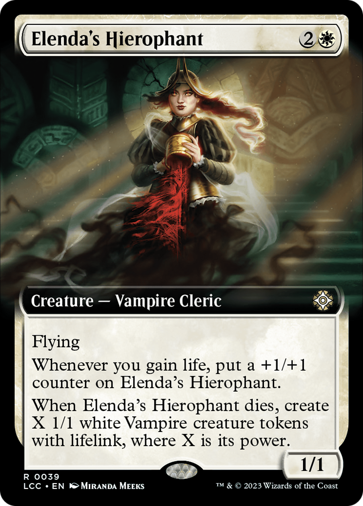 Elenda's Hierophant (Extended Art) [The Lost Caverns of Ixalan Commander] | Gate City Games LLC