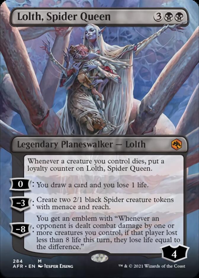 Lolth, Spider Queen (Borderless) [Dungeons & Dragons: Adventures in the Forgotten Realms] | Gate City Games LLC