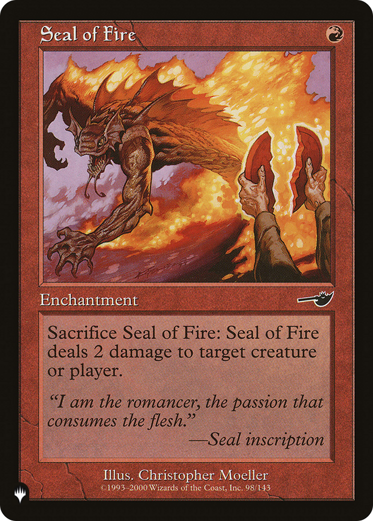 Seal of Fire [The List] | Gate City Games LLC