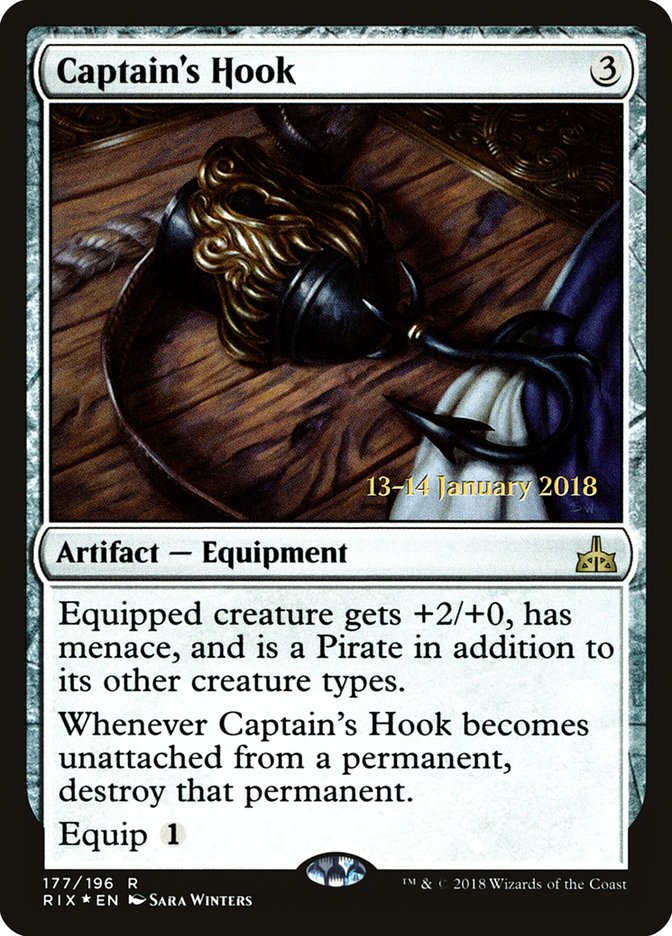Captain's Hook [Rivals of Ixalan Prerelease Promos] | Gate City Games LLC