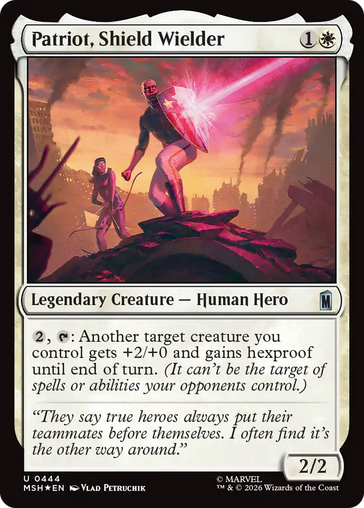 Patriot, Shield Wielder (Surge Foil) [Marvel Super Heroes] | Gate City Games LLC