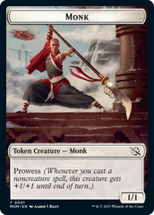 Monk // Zombie Double-Sided Token [March of the Machine Tokens] | Gate City Games LLC