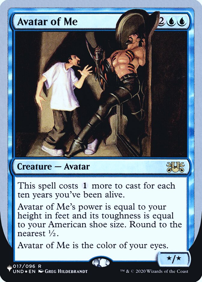 Avatar of Me (Unfinity Foil Edition) [The List] | Gate City Games LLC