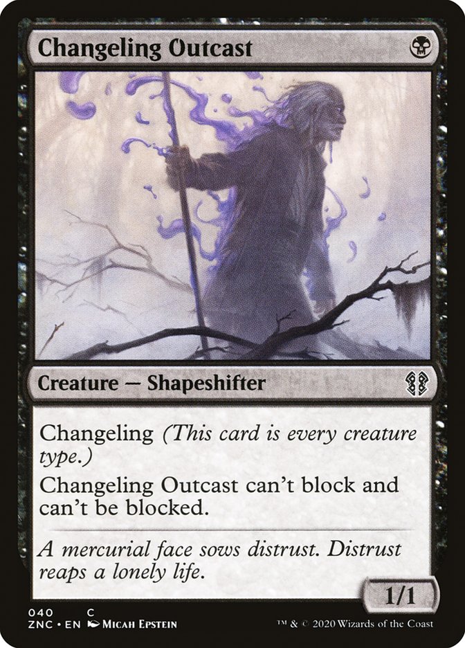 Changeling Outcast [Zendikar Rising Commander] | Gate City Games LLC