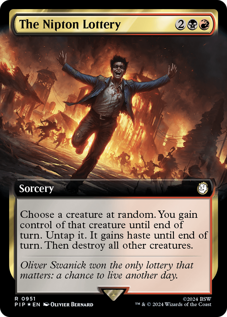 The Nipton Lottery (Extended Art) (Surge Foil) [Fallout] | Gate City Games LLC