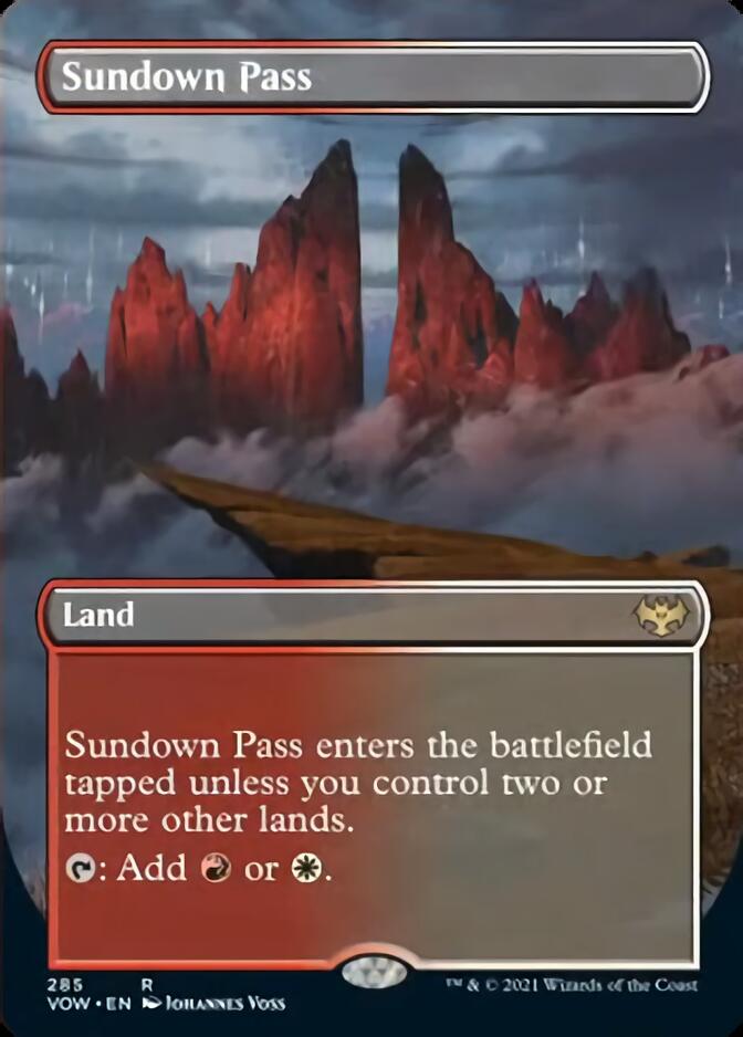 Sundown Pass (Borderless Alternate Art) [Innistrad: Crimson Vow] | Gate City Games LLC